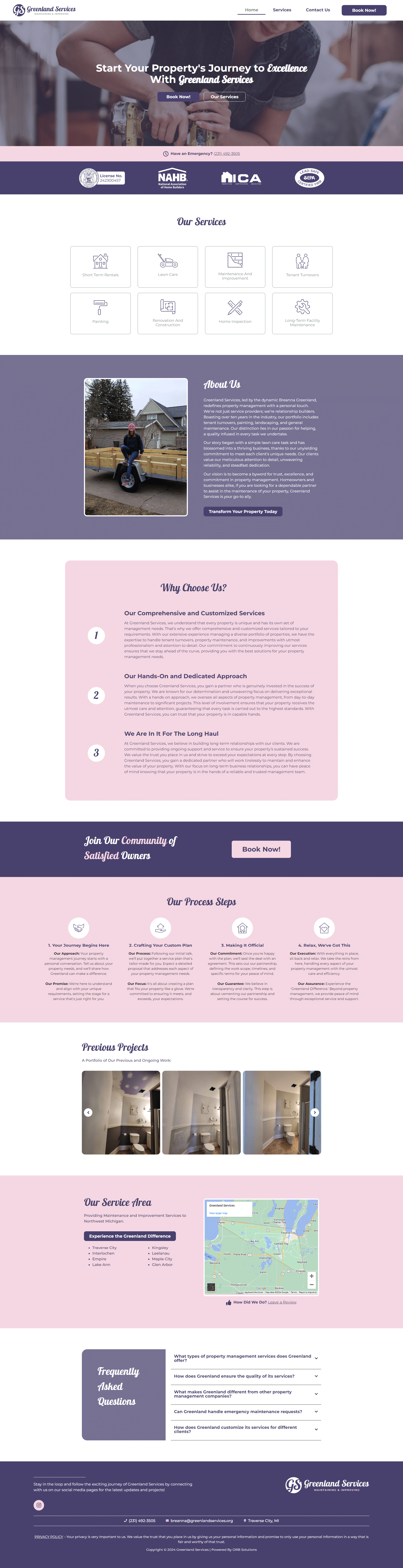 Greenland Services LLC Website