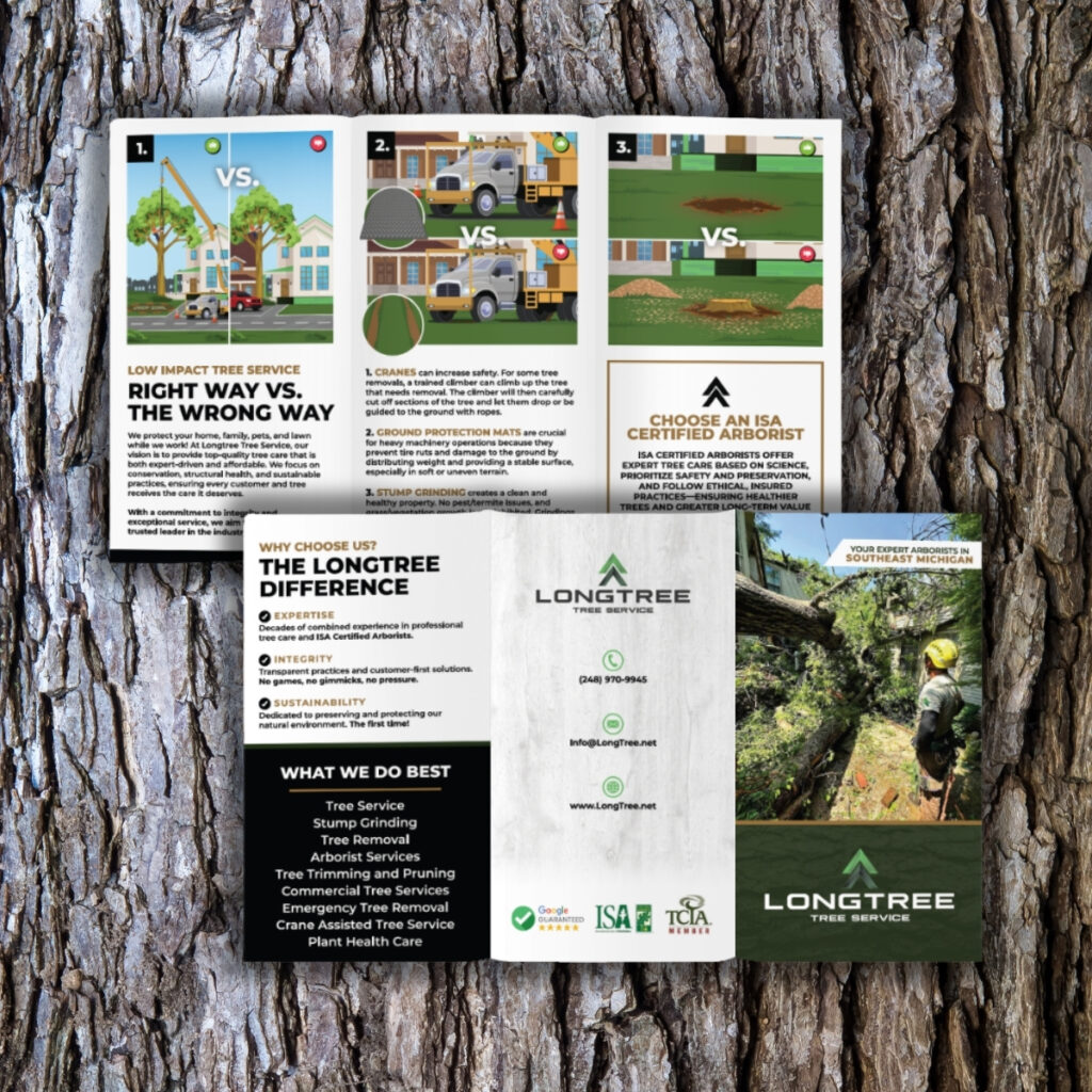 Tree Service Print Design - ORB Tree Service Marketing Michigan