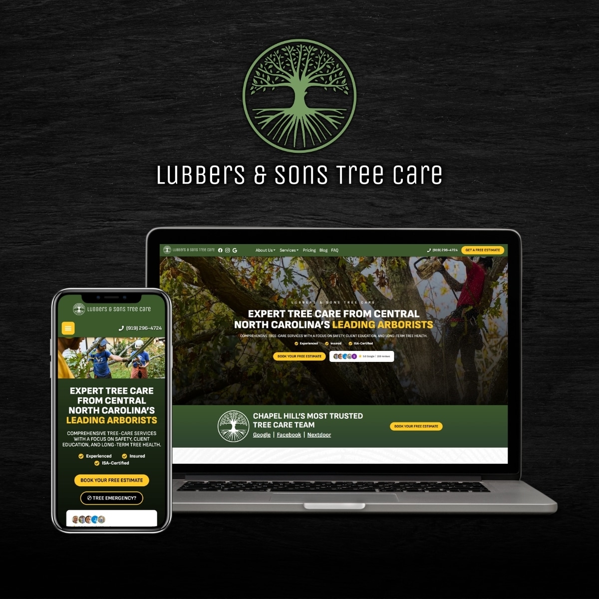 ORB Portfolio Example Lubbers & Sons Tree Care